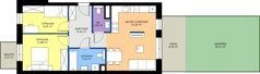 3 pokoje, mieszkanie 59,14 m², piętro 1, oferta nr 7, Strażacka 54G, Rzeszów, Drabinianka, ul. Strażacka 54