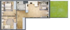 3 pokoje, mieszkanie 65,11 m², parter, oferta nr 29, Osiedle Metropol, Lublin, Dziesiąta, ul. Kunickiego 28