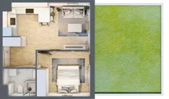 2 pokoje, mieszkanie 35,75 m², parter, oferta nr 30, Osiedle Metropol, Lublin, Dziesiąta, ul. Kunickiego 28