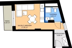 1 pokój, mieszkanie 25,12 m², piętro 5, oferta nr 47, Fabryka na Pradze Radzymińska 14, Warszawa, Praga Północ, ul. Radzymińska 14