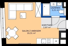 1 pokój, mieszkanie 25,49 m², piętro 1, oferta nr 15, Fabryka na Pradze Radzymińska 14, Warszawa, Praga Północ, ul. Radzymińska 14