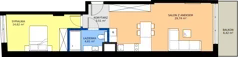 2 pokoje, mieszkanie 52,48 m², piętro 4, oferta nr 38, Fabryka na Pradze Radzymińska 14, Warszawa, Praga Północ, ul. Radzymińska 14