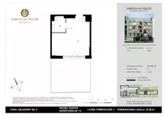 1 pokój, lokal inwestycyjny 27,89 m², piętro 1, oferta nr 8, Fabryka na Pradze Radzymińska 14 - lokale inwestycyjne, Warszawa, Praga Północ, ul. Radzymińska 14