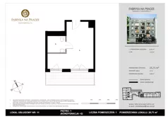 1 pokój, lokal inwestycyjny 25,71 m², piętro 1, oferta nr 11, Fabryka na Pradze Radzymińska 14 - lokale inwestycyjne, Warszawa, Praga Północ, ul. Radzymińska 14