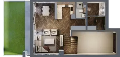 Dom 125,09 m², oferta nr A.1.3, Beskidzka Park, Łódź, Widzew, ul. Beskidzka 129
