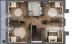 Dom 125,09 m², oferta nr A.1.3, Beskidzka Park, Łódź, Widzew, ul. Beskidzka 129