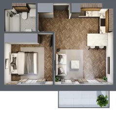 2 pokoje, mieszkanie 37,51 m², piętro 2, oferta nr M.2.9, Lipowa 43, Łódź, Polesie, Stare Polesie, ul. Lipowa 43