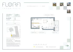 1 pokój, apartament 32,83 m², piętro 2, oferta nr 9, Flora Śródmieście, Łódź, Śródmieście, ul. płk. Jana Kilińskiego 111