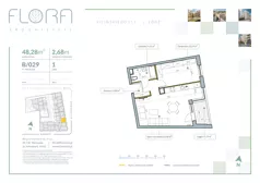 2 pokoje, apartament 48,28 m², piętro 1, oferta nr 29, Flora Śródmieście, Łódź, Śródmieście, ul. płk. Jana Kilińskiego 111