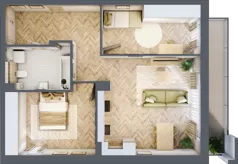 3 pokoje, mieszkanie 63,57 m², piętro 2, oferta nr M10, Aura Orłowo, Gdynia, Orłowo, Kolibki, ul. Aleja Zwycięstwa 193