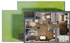 4 pokoje, mieszkanie 86,72 m², parter, oferta nr B2.M1, Sosnovia, Sosnowiec, Dańdówka, ul. Mariana Maliny/Grzybowa