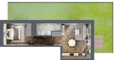 2 pokoje, mieszkanie 41,00 m², parter, oferta nr B3.M4, Sosnovia, Sosnowiec, Dańdówka, ul. Mariana Maliny/Grzybowa