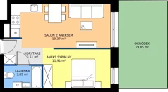 2 pokoje, apartament 38,64 m², parter, oferta nr 35, Marina Residence Puck, Puck, ul. Aleja Lipowa 4
