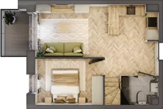 3 pokoje, apartament 65,19 m², piętro 2, oferta nr 64, Marina Residence Puck, Puck, ul. Aleja Lipowa 4