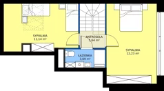 3 pokoje, apartament 62,52 m², piętro 2, oferta nr 76, Marina Residence Puck, Puck, ul. Aleja Lipowa 4