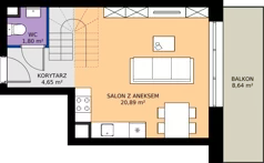 2 pokoje, apartament 52,06 m², piętro 2, oferta nr 18, Marina Residence Puck, Puck, ul. Aleja Lipowa 4
