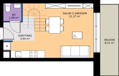 2 pokoje, apartament 54,04 m², piętro 2, oferta nr 70, Marina Residence Puck, Puck, ul. Aleja Lipowa 4