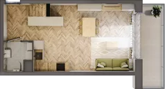 3 pokoje, apartament 70,02 m², piętro 2, oferta nr 78, Marina Residence Puck, Puck, ul. Aleja Lipowa 4