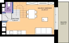 2 pokoje, apartament 58,90 m², piętro 2, oferta nr 68, Marina Residence Puck, Puck, ul. Aleja Lipowa 4