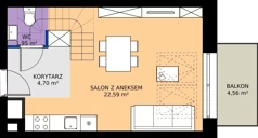 1 pokój, apartament 42,12 m², piętro 2, oferta nr 69, Marina Residence Puck, Puck, ul. Aleja Lipowa 4