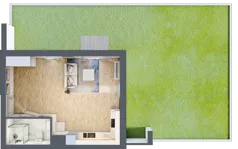 1 pokój, mieszkanie 36,83 m², parter, oferta nr M1, Osiedle Wędrowna bud. B1, Lublin, Sławin, ul. Wędrowna