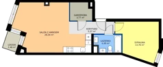 2 pokoje, mieszkanie 55,73 m², piętro 1, oferta nr 1.11, Białoprądnicka Park, Kraków, Prądnik Biały, ul. Białoprądnicka 5