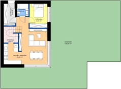 5 pokoi, mieszkanie 101,30 m², parter, oferta nr B5, Kosocicka Ambient, Kraków, Podgórze Duchackie, Piaski Wielkie, ul. Kosocicka