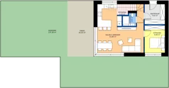 5 pokoi, mieszkanie 101,03 m², parter, oferta nr C8, Kosocicka Ambient, Kraków, Podgórze Duchackie, Piaski Wielkie, ul. Kosocicka