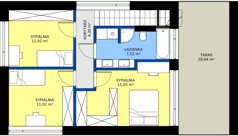 5 pokoi, mieszkanie 101,03 m², parter, oferta nr C8, Kosocicka Ambient, Kraków, Podgórze Duchackie, Piaski Wielkie, ul. Kosocicka