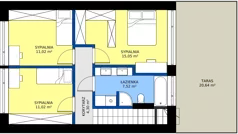 5 pokoi, mieszkanie 101,03 m², parter, oferta nr A7, Kosocicka Ambient, Kraków, Podgórze Duchackie, Piaski Wielkie, ul. Kosocicka