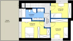 5 pokoi, mieszkanie 99,97 m², parter, oferta nr A1, Kosocicka Ambient, Kraków, Podgórze Duchackie, Piaski Wielkie, ul. Kosocicka