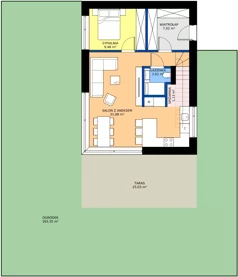 5 pokoi, mieszkanie 101,03 m², parter, oferta nr C1, Kosocicka Ambient, Kraków, Podgórze Duchackie, Piaski Wielkie, ul. Kosocicka