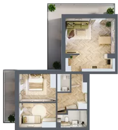 3 pokoje, apartament 68,80 m², piętro 1, oferta nr 9, Ogrody Sukiennicze, Łódź, Śródmieście, ul. Rewolucji 1905r. 59B