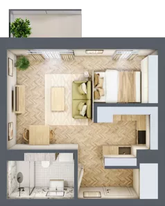 1 pokój, apartament 31,00 m², piętro 1, oferta nr 7, Ogrody Sukiennicze, Łódź, Śródmieście, ul. Rewolucji 1905r. 59B