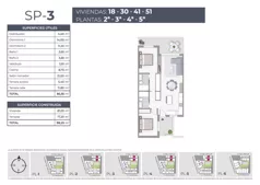 3 pokoje, mieszkanie 81,05 m², piętro 2, oferta nr 18, Av. de las Habaneras, Torrevieja, Av. de las Habaneras