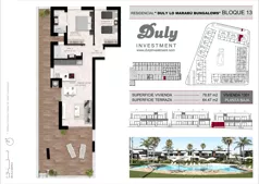 3 pokoje, mieszkanie 78,87 m², parter, oferta nr 1301, Lo Marabu, Quesada, c. Gijon