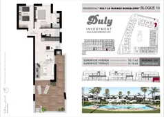 3 pokoje, mieszkanie 78,11 m², parter, oferta nr 1303, Lo Marabu, Quesada, c. Gijon