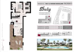3 pokoje, mieszkanie 78,87 m², parter, oferta nr 301, Lo Marabu, Quesada, c. Gijon