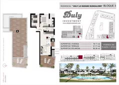 3 pokoje, mieszkanie 78,11 m², piętro 1, oferta nr 308, Lo Marabu, Quesada, c. Gijon