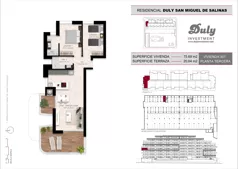2 pokoje, mieszkanie 75,69 m², piętro 3, oferta nr D.301, San Miguel De Salinas, San Miguel de Salinas, c. Schubert / Verdi