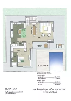 Dom 193,30 m², oferta nr PENELOPE, Juan Marsa, Dehesa de Campoamor, c. Juan Marse