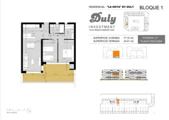 3 pokoje, apartament 77,10 m², piętro 2, oferta nr 111, LA HOYA BY DULY, Torrevieja, c. Lagos de Covadonga