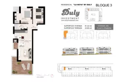 3 pokoje, apartament 81,32 m², piętro 1, oferta nr 305, LA HOYA BY DULY, Torrevieja, c. Lagos de Covadonga