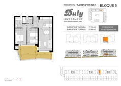 3 pokoje, apartament 77,10 m², piętro 1, oferta nr 506, LA HOYA BY DULY, Torrevieja, c. Lagos de Covadonga