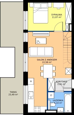 2 pokoje, mieszkanie 63,40 m², piętro 2, oferta nr M26B, Leśne Tarasy III B, Zalasewo, ul. Jana Heweliusza