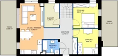 4 pokoje, mieszkanie 86,52 m², piętro 2, oferta nr M20B, Leśne Tarasy III B, Zalasewo, ul. Jana Heweliusza