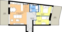 3 pokoje, mieszkanie 69,26 m², piętro 2, oferta nr M25B, Leśne Tarasy III B, Zalasewo, ul. Jana Heweliusza