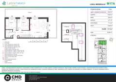 3 pokoje, mieszkanie 67,18 m², piętro 2, oferta nr M17A, Leśne Tarasy III, Zalasewo, ul. Jana Heweliusza 14A
