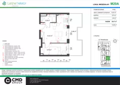 2 pokoje, mieszkanie 30,47 m², piętro 2, oferta nr M20A, Leśne Tarasy III, Zalasewo, ul. Jana Heweliusza 14A