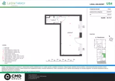 Lokal użytkowy 26,70 m², oferta nr US4A, Leśne Tarasy - lokale usługowe, Zalasewo, ul. Jana Heweliusza 14A
